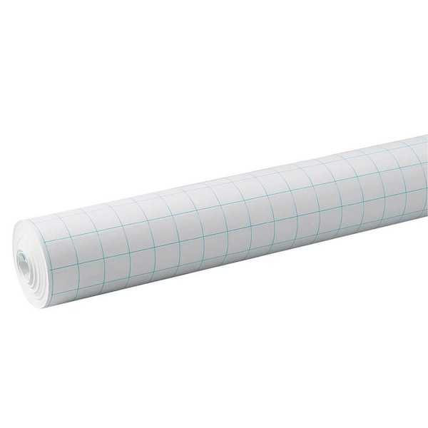 Grid Paper Roll, White, 1in Quadrille Ruled, 34in x 200ft